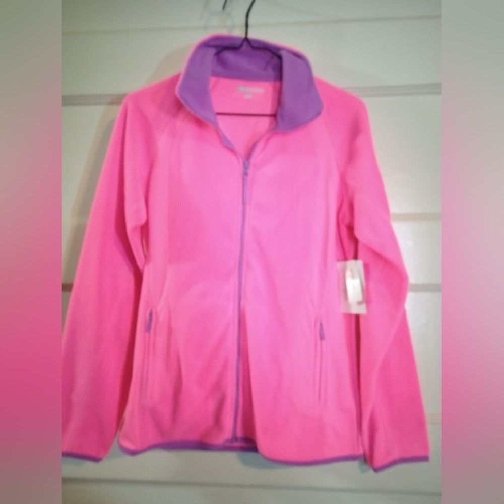Xersion medium women's zip up jacket pink and purple (Rox481)